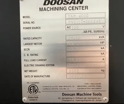 2021 DOOSAN DNM 4000 Vertical Machining Centers | Midstate Machinery (5)