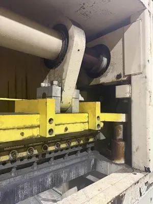 48” WIDE x 30 HP MECHANICAL IN-LINE COIL PRESS & SHEAR WITH PLC VARIABLE SPEED DRIVE: STOCK #22968
