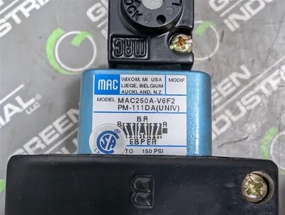 Mac MAC250A-V6F2PM-111DA (UNIV) Solenoid Valve 150 psi New NIB