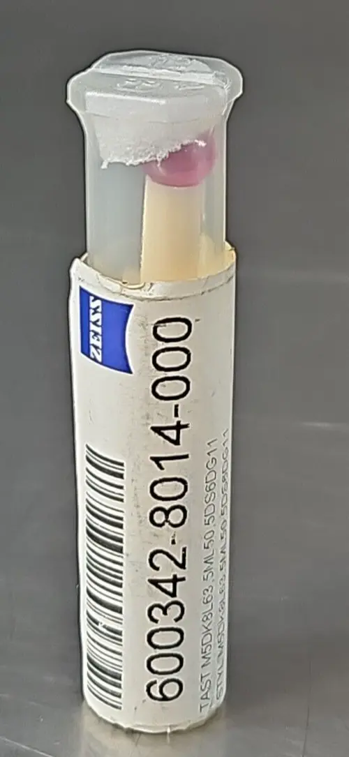 Zeiss 600342-8014-000 Ø8mm straight ruby sphere ceramic shaft 63.5mm (425)