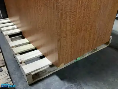 Lot of (4) Wood-Veneered Particleboard Display Cubes, Solid 2x4 Frame, All Measuring 26.25”x27”x27”