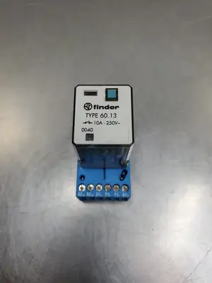 Used Finder TYPE 60.13 10A 250V Relay w/ Finder 90.73 10A/400V Relay Base Relays & Switches | Palmetto Automation #1149893
