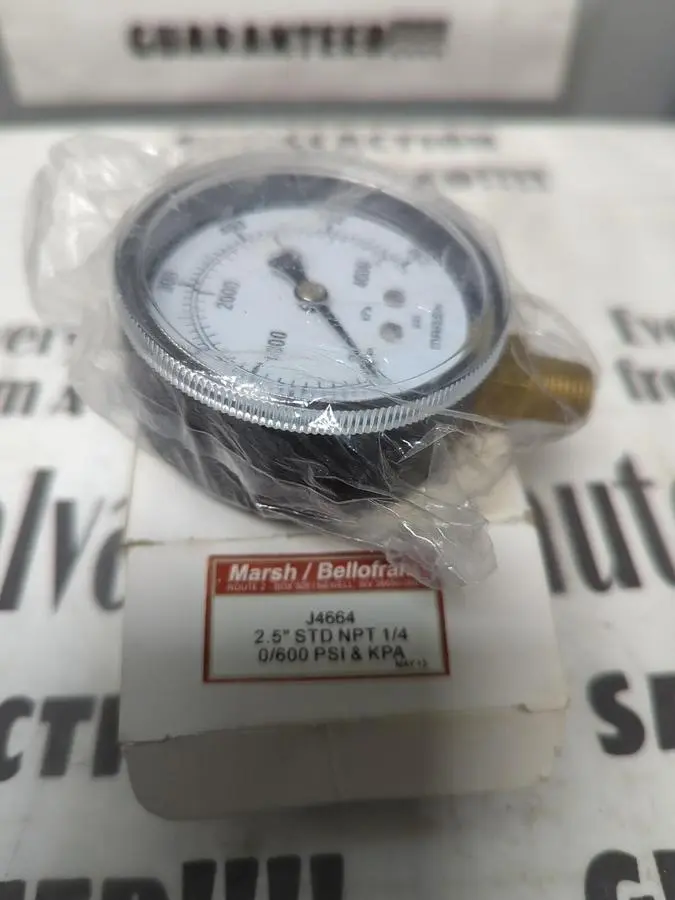 New | in-Stock MARSH J4664 Universal Pressure Meters | Surplus Asset Holdings #1217273