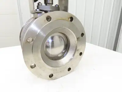 Rencor Controls 8" SS Ball Valve Air Operated Hytork 1370 Actuator Positioner