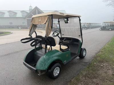 (1) 2019 E-Z-Go EFI golf cart with a Kawasaki gas engine, model 657061G01, includes canopy, fold-dow...