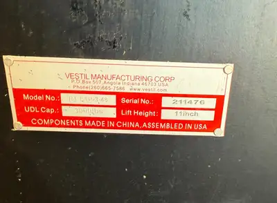 USED 2024 VESTIL RT-EPT-3-48