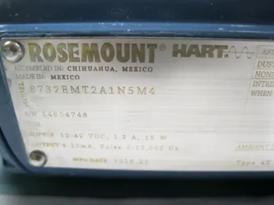Used Rosemount 8705TSA020S1M0N5B3 Sensors New Hampshire US | Bitter End Trading #1452844
