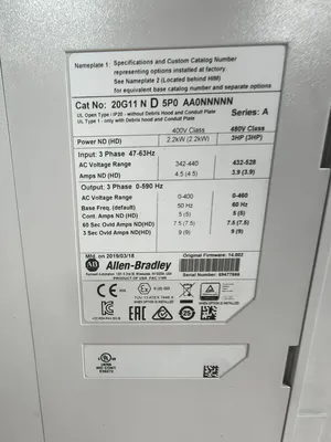 Allen-Bradley 20G11ND5P0AA0NNNNN General Purpose AC Drives | ESS Industrial Equipment Sales (6)
