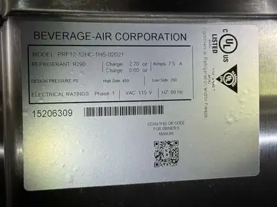 Used Beverage Air Used Beverage-Air PRF12-12HC-1HS Half Door Dual Temperature Reach-In 115V - WO1 Refrigerators Illinois US | Falcon Restaurant Supply #1375176