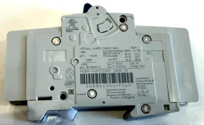 ALLEN BRADLEY 1489-M1C050 CIRCUIT BREAKER SER.D 1489M1C050 NEW, SURPLUS 1 PCS.