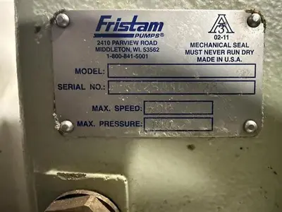 Fristam FKL25A SS PD Pump