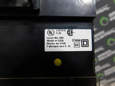 Square D KI36225G I-Limiter Circuit Breaker & GFM250KA Ground Fault Module Used