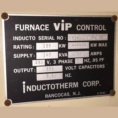 Inductotherm Tilting Melting Furnaces