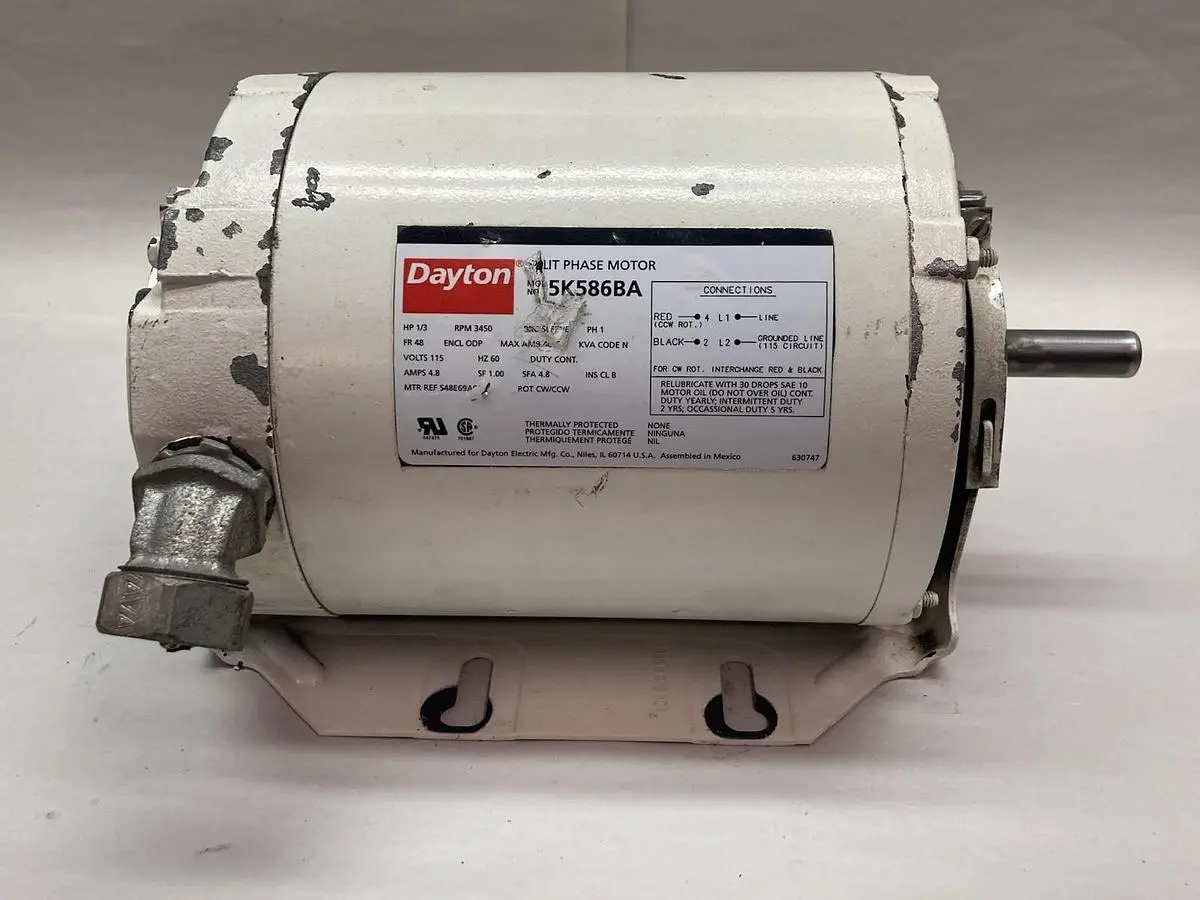 Used DAYTON K586BA Motors (misc) | Surplus Asset Holdings #1205105