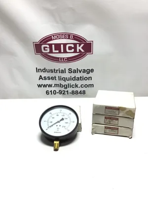 Marsh J9042 4.5″ STD 1/4″ NPT Pressure Gauge  Vacuum Lot of 3