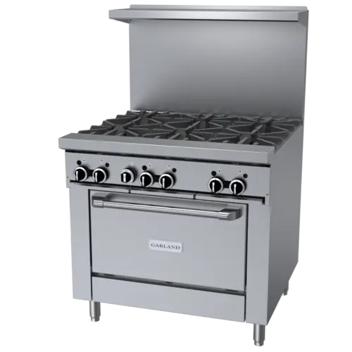 Garland GF36-6R 36" 6 Burner Gas Range w/ Standard Oven, Natural Gas