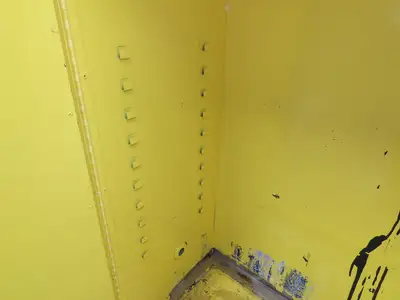 Justrite 25300 Yellow Flammable Safety Cabinet Dual Door 30 Gallon Liquid