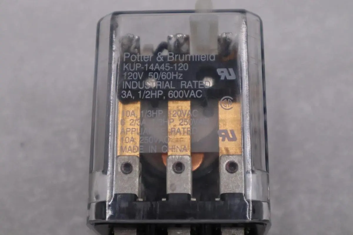 LOT OF 2 NEW OPEN BOX Potter & Brumfield KUP-14A45-120 Relay STK H1574A