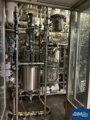 USED BUCHI 107/107 Liter Buchi Kilo Lab Reactor Train System, Glass Lined