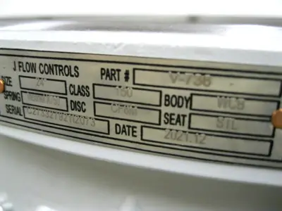 NEW J Flow Controls V-736