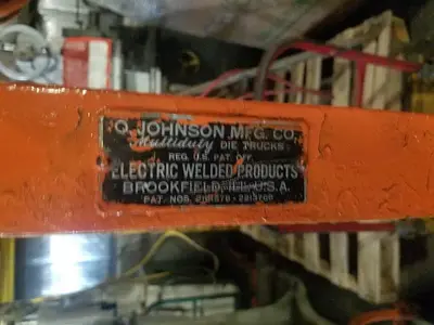 Johnson Mfg. Multiduty Die Truck/Cart