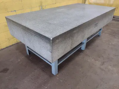8' X 4' X 14" ROCK OF AGES PRECISION LAYOUT INSPECTION GRANITE TABLE: STOCK #23802