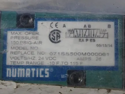 New | in-Stock NUMATICS 071SS500M000061 Valves/Fittings | HGR 24 #732518
