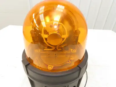 Federal Signal 371L-120A Rotating Strobe Warning Light Orange Amber LED 120V