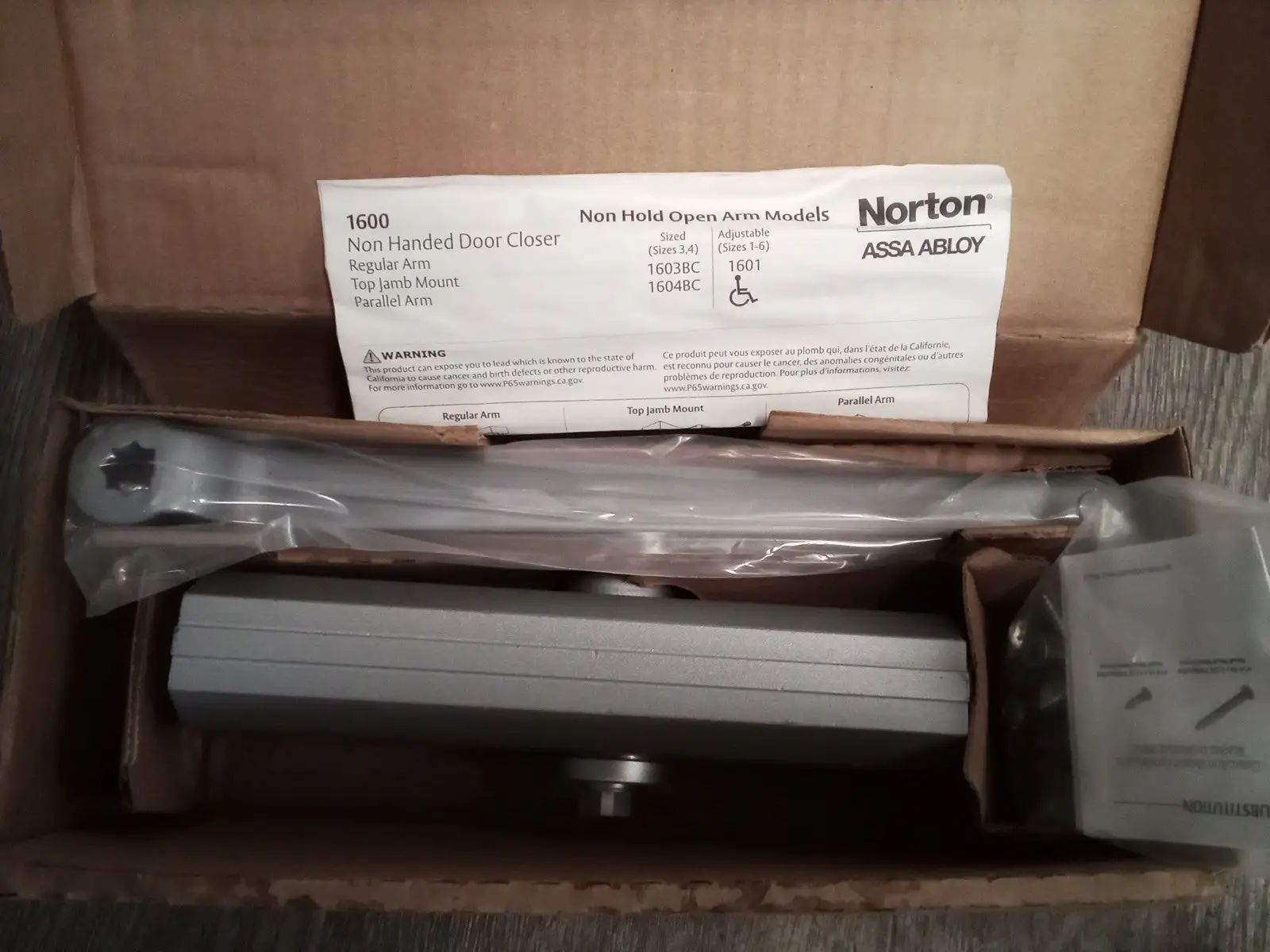 Used ASSA ABLOY Norton Assa Abloy 1RM12 Flooring, Windows, and Doors US | Infinity wholesale & Supply LLC #1305803