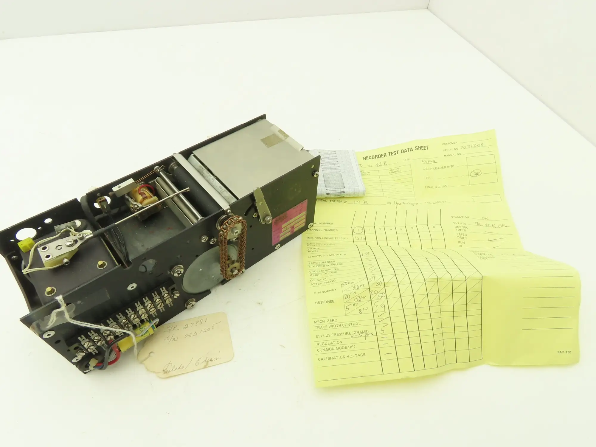 Gultan TMD50 Chart Recorder Motor and Drive Assembly