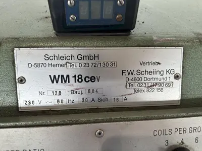 USED SCHLEICHER WM18CEV