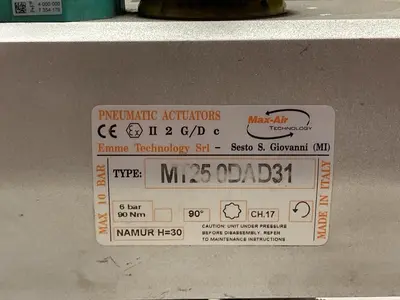 Used MAX-AIR TECHNOLOGY MT25.0DAD31 Parts (Hydraulics and Pneumatics) Ohio US | Surplus Asset Holdings #1242179