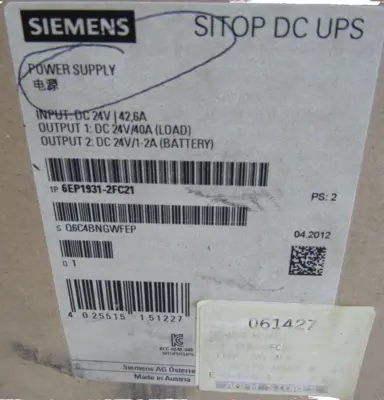 NEW SIEMENS 6EP1931-2FC21 POWER SUPPLY 6EP19312FC21