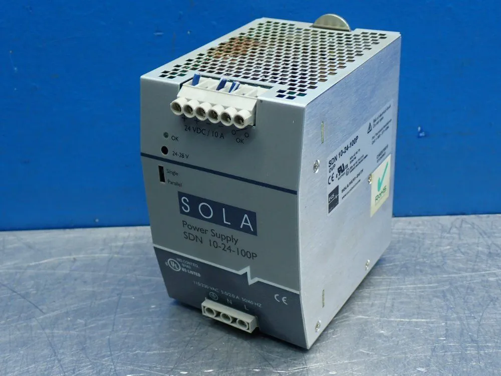 Used SOLA SDN1024100P Single Output Power Supplies Ohio US | HGR 24 #872866
