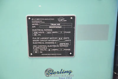 Used SOUTHWESTERN INDUSTRIES TRAK KE Vertical Mills California US | Sterling Machinery Exchange #1466989
