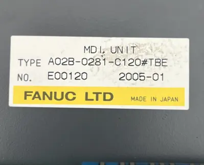 Used FANUC A02B–0281–C120 #TBE Keyboards California US | Davliegogo LLC #1705919