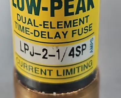 Buss LPJ-2-1/4SP Low Peak Dual Element Time Delay Fuse Loc4D10