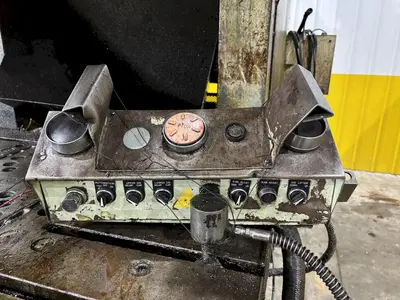 220 TON AIDA MODEL #NC1-200(2) GAP FRAME PRESS, WITH 9.84" STROKE: STOCK #22202