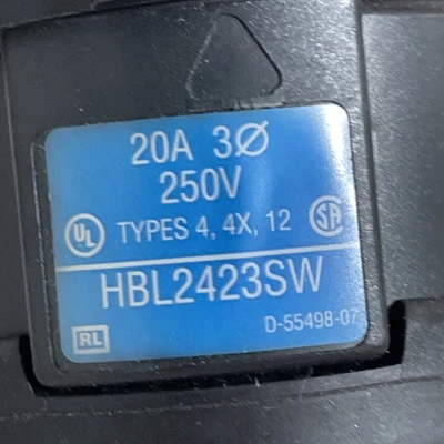 NEW HUBBELL WIRING DEVICE-KELLEMS HBL2423SW