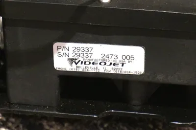 MARSH / VIDEOJET 28088 PRINTHEAD W/ MARSH / VIDEOJET 29337 INK SYSTEM