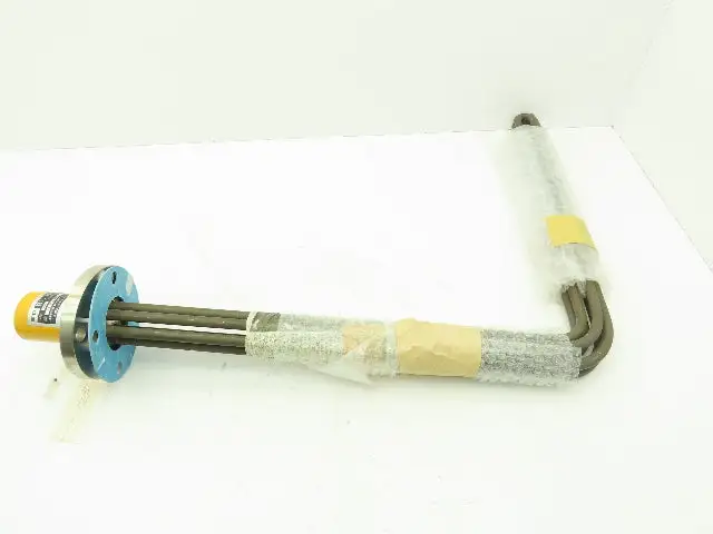 Shinnichi Dennetsu FUS Immersion Tank Heater Element L-Tube 10Kw 200V 3PH 23"