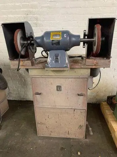 3607-550 Baldor 1 HP, Double End Buffing Unit with Handler Dust Collector Base