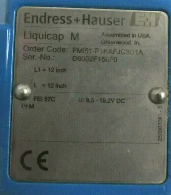 NEW ENDRESS + HAUSER FMI51