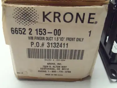 6652 2 153-00 | Krone  WM Finger Duct 1.5"x3" Front Only - New