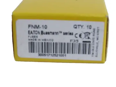 NEW LOT OF 10 BUSSMANN FNM-10 FUSES FNM10