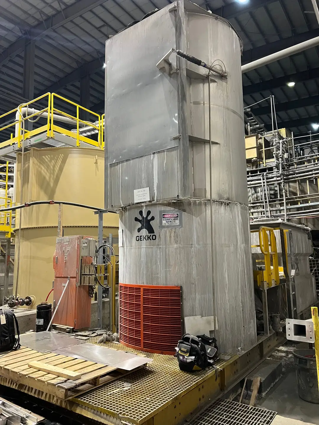 Reagent 7000L Mixing & 12000L Storage Tank Skids (Sodium Hydroxide)