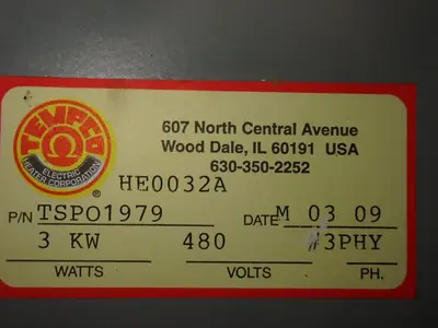 Used TEMPCO TSP01979 Chemical & Process Equipment Ohio US | HGR 24 #777182
