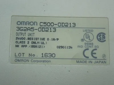 Used OMRON C5000D213 PLC Input & Output Ohio US | HGR 24 #907441