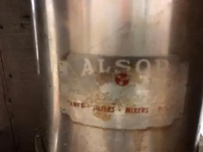 Alsop model SD-8 Stainless Steel 7" diameter Filter Press