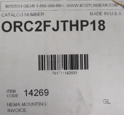 NEW BOSTON GEAR ORC2FJTHP18 MECHANICAL OVERLOAD CLUTCH